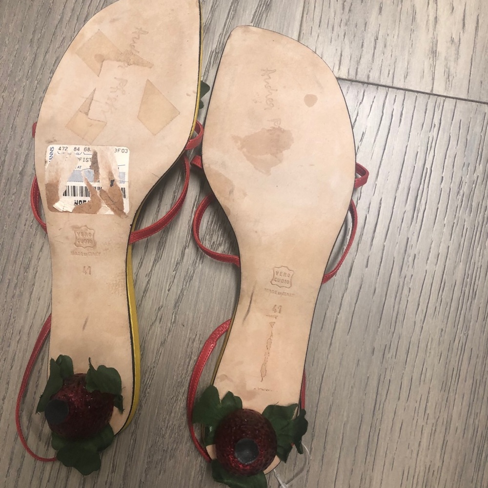 Andrea Pfeister couture ornate sandals - Picture 3 of 6